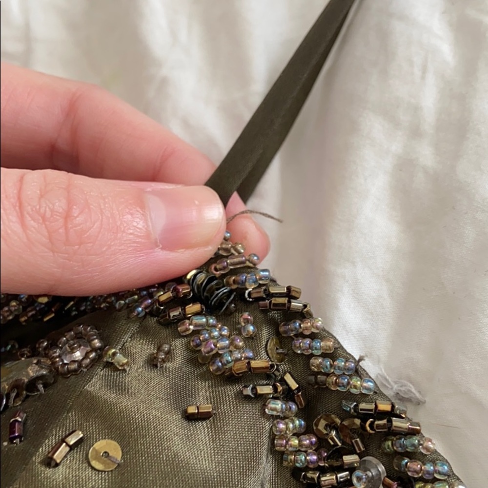 Olive Beaded Dress - Sue Wong Nocturne - Picture 8 of 11